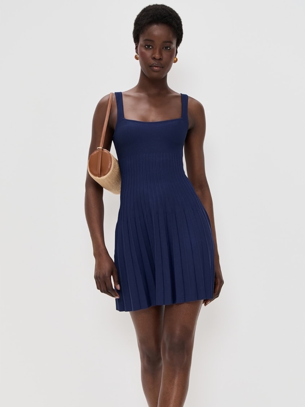 STAUD Ellison Mini Dress